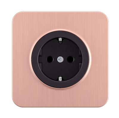 China Songri Design Brand New Residential Rose Color Electric Sockets And Switches, Multi Socket Outlet, Electrical Outlets And Sockets for sale