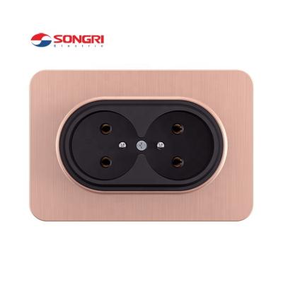 China European Standard Residential Songri Brand 10a Electrical Wall Socket And Switch , Wall Switches for sale