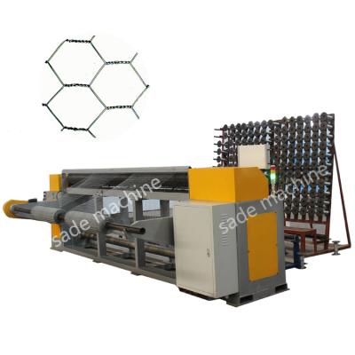 China Building Material Shops PLC Control Automatic Reverse Twisted Hexagonal Wire Mesh Machine Chicken Wire Mesh Machine for sale