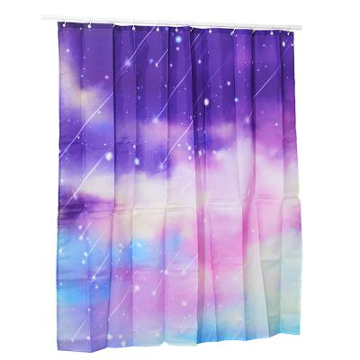 China Modern Wholesale Luxury 3d Polyester Waterproof Custom Digital Printing Shower Curtains for sale