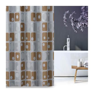 China PEVA Design Square Shower Curtain Modern Design Shower Curtains Wholesale Waterproof Viable Bathroom Curtains for sale