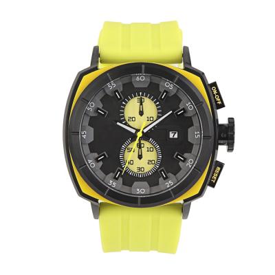 China Auto Date Face Square Silicone Band Sports Multifunctional Racing Men Watch for sale