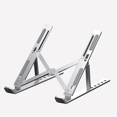 China Adjustable Adjustable Aluminum Alloy Laptop Tablet Phone Holder Foldable Desktop Support Holder Portable Tablet Desk Stand for sale