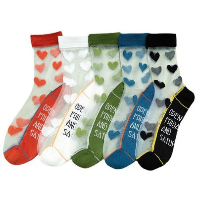 China Wholesale Cheap QUICK DRY Women's Transparent Summer Crystal Socks for sale