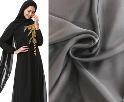 China Anti-Static Microfiber Saudi Arabian Robe Fabric 100% Polyester Arabia Thobe Polyester Fabric for sale