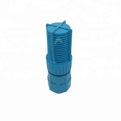 China Dringking Water Industry The Blue Plastic Valve With Filter And Rubber O Ring for sale