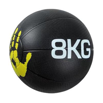 China Hot Selling Yoga Exercise No Slip Textured Weighted Exercise Outdoor Vigorous Rubber Slam Medicineball for sale