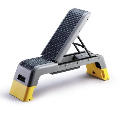 China Professional Multi Functional Aerobic Bodybuilding Fitness Weight Adjustable Fitness Step Sit Bench Platform Panel Step for sale