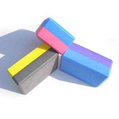 China Yoga Exercises Custom Printed Logo Color Fitness Yoga Block Set High Density Direct Sports Yoga Blocks Wholesale for sale