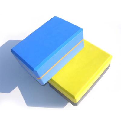 China Yoga exercises wholesale hot sale eco fitness gym multifunctional high density color eva foam yoga block for sale