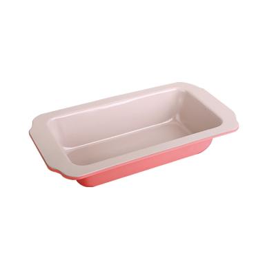 China OK Viable Premium Non-Stick 8.5-Inch Steel Bread Pan, Professional Bakeware Supplier, Ceramic Coating Bread Tin for sale