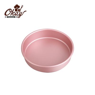 China BK-R0015 Viable Nonstick Bakeware/Nonstick Cake Pan Round - 7 inch, Rose Golden/Champagne Golden for sale