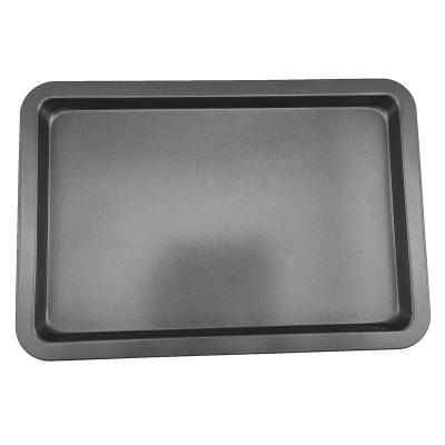 China OK Viable BK-D1026 Best Selling Stainless Steel 0.35mm Home Use China Non-Stick Rectangular Cake Pan 37x25x1.8cm for sale