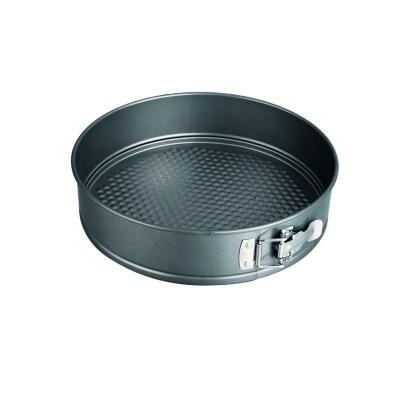 China Sustainable hot sales OK BK-S0001 black carbon steel non-stick round springform pan for sale