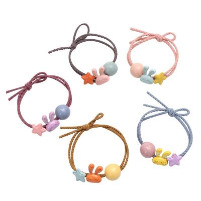 China Fashion Lovely Bunny Hair Scrunchies Wholesale Super Fairy Pony Headband Girl Fashion Cool Hair Rings for sale