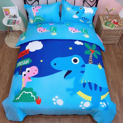 China Best Comfortabl Anti-Static Soft Bedding Sets 100% Skin-friendly Cotton 3D Baby Dinosaur Sheet Kids Cartoon Cute Living Room for sale