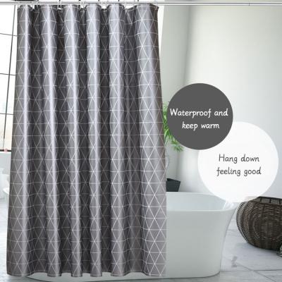 China Good Price Sustainable Waterproof Designer Shower Curtains for sale