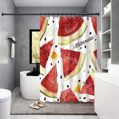 China Wholesale Rideau De Douche Modern Shower Curtains Viable Floral Custom Print Shower Curtain Luxury Modern Shower Curtains for sale