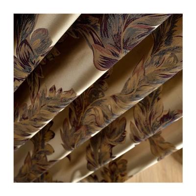 China Luxury Blackout Hot Sale Turkey Curtain Fabric Jacquard Blackout For Living Room for sale