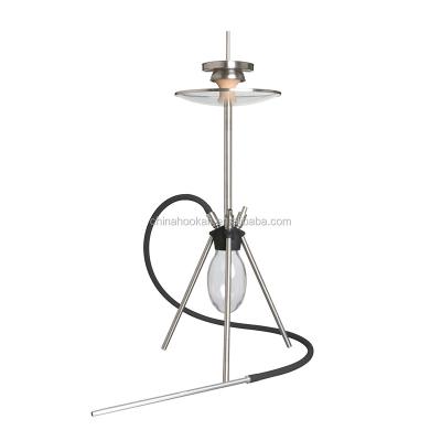 China Hot Selling Premium Stainless Steel Shisha SS Glass Hookah for sale