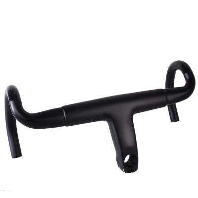 China Road Bikes Carbon Handlebar Road AERO Bicycle Integrated Handlebar For Cycling Accessories for sale