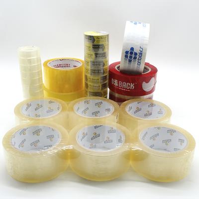 China Custom Printed Waterproof BOPP Packing Tape With Logo Tape Heavy Duty Shipping Box And Gun Compatible Dispenser for sale