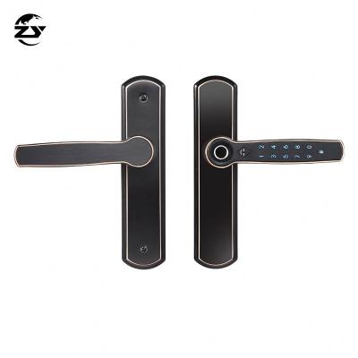 China Aluminum Alloy Manufacturing Professional App Digital Ttlock Smart Remote Control Indoor Sliding Door Locks Password Door Lock Fingerprint for sale