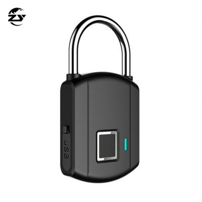 China Durable ABS+Stainless Steel Universal Smart Padlock Ip65 Fingerprint Padlock Waterproof Keyless Padlock for sale