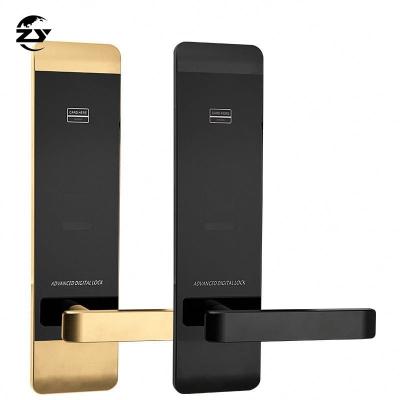 China Zinc Alloy Key Card RFID RF Smart Hotel Room Cards Door Lock With Management System Software Cerradura Del Hotel Fechadura Door Lock for sale