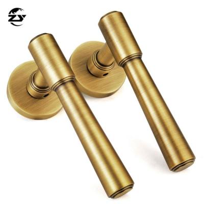 China Household Door Locks September Sale Factory Supply Lock Luxury Wood Doors Interior Room Rosette Door Lock Brass Door Where Lock Set Handles for sale