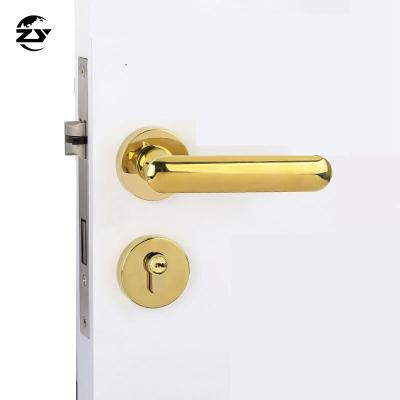 China Household door locks factory supply style interior hardware zinc zinc lever directly design nordic metal concealed pull locks and door handle for sale