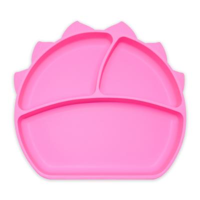 China 100% BHD Shatterproof Food Safe Silicone Training Feeding Storage Dished For Baby And Kids Dinner Plate for sale