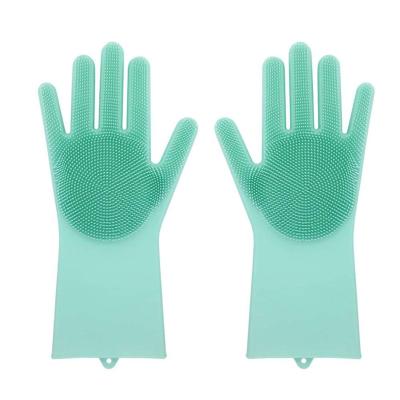 China Heavy Duty BHD Silicone Household Kitchen Long Sleeve Cleaning And Dishwashing Gloves for sale