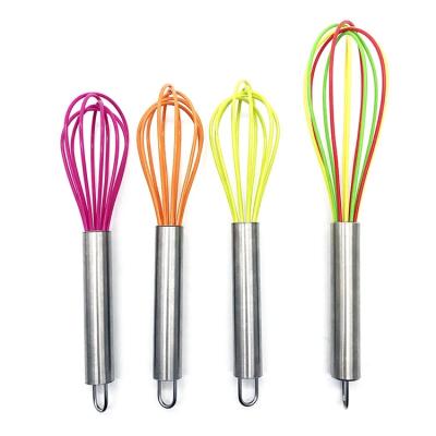 China Kitchen Silicone Beater Balloon Wire Beater Sturdy Even Stocked Heat Resistant Egg Beater for Beating Beating Mixing Stirring Baking for sale