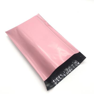 China Biodegradable hot sale custom logo poly pink mailing plastic mailing bag for clothing for sale