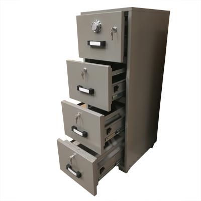 China China Manufacture Fire Resistant 4 Drawers Office Fire Resistant File Cabinets With Combination Lock for sale