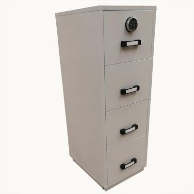 China FIRE RESISTANT 4 DRAWERS FILING CABINET,Fireproof Filling Cabinets Fireproof Office Document Safe With Electronic Keypad Lock OF-1000D for sale