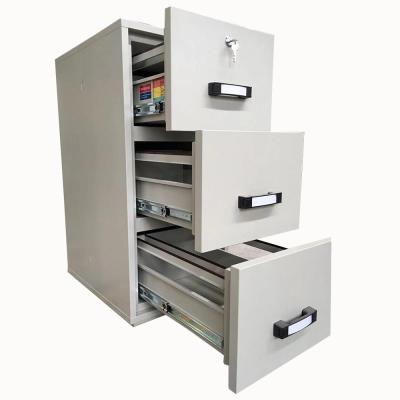 China Factory Customized 120minutes 3 Drawers Fireproof Filing Cabinet For Office Furniture Documents OF-1500D for sale