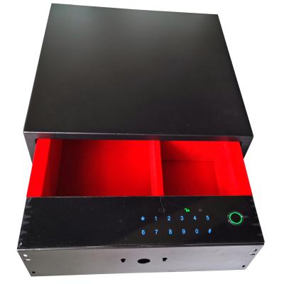 China Digital code touch screen panel fingerprint drawer safe hidden in furinture for storing jewelry 150H*400W*400D mm for sale