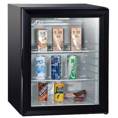 China Hot sales 40 L 40 liter glass door bar refridge mini bar fridge single absorption semiconductor for sale