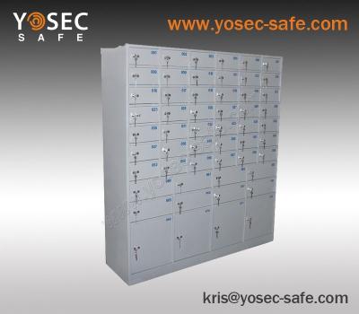 China Home Key Bank Safe Box Mechanical Lockers With Guard Key And Rent Key for sale