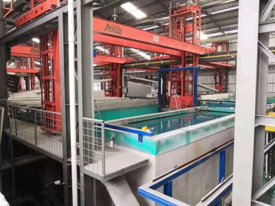 China El poder automatizó la línea de anodización línea horizontal de Anodiding del proceso en venta