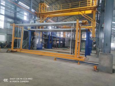 China 3000T / Month Semiautomatic Anodizing Production Line  6500mm Max Profile Length for sale