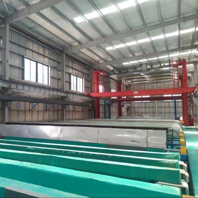 China Length 6500mm Horizontal Semiautomatic Oxidation Line 900Ton/Month for sale