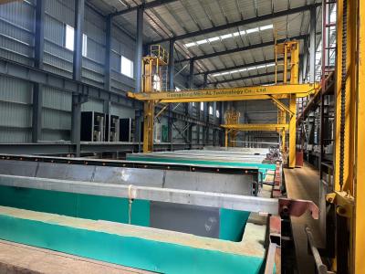 China Horizontal Anodizing Production Line 6500mm Max Profile Length for sale