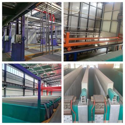 China Anodizing Production Line for Aluminium Profiles 6500mm Max Profile Length Te koop