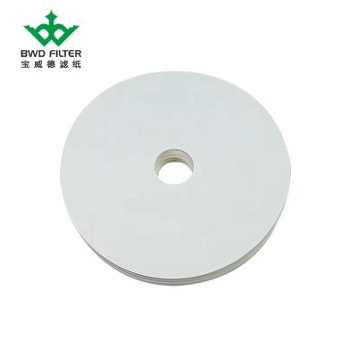 China Electroplating Solution Circular 30cm Industry Oil Filter Solution 270gsm Paper Filter Paper for sale