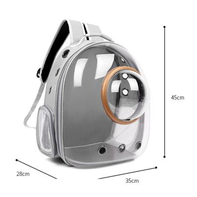 China Viable Transparent Pet Carrier Hike Backpack Clear Space Capsule Pet Backpack for sale