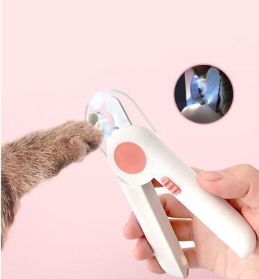 China Viable Cat Nail Trimmers Steel Dog Care LED Light Nail Trimmers Safety Convenient for Pet Claws for Dog Cat Supplies for sale