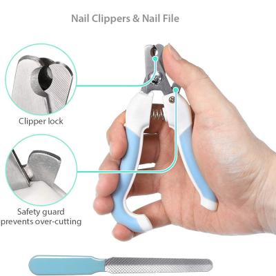 China Viable Hot Selling Amazon Pet Grooming Scissors Set Pet Nail Clippers and Trimmers Pet Nail Clippers for sale